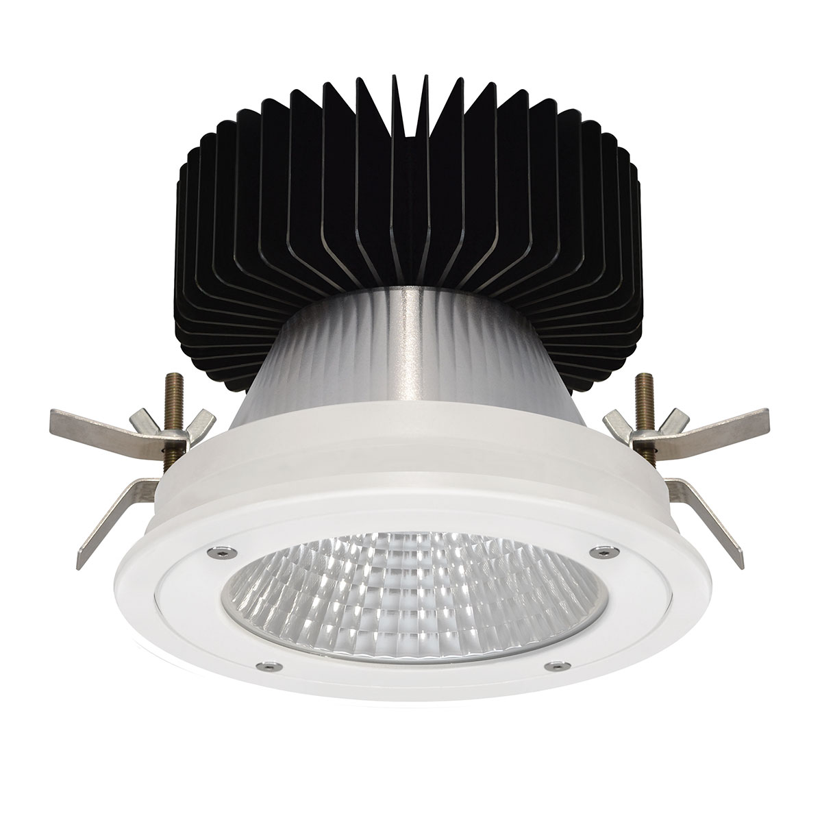 Kopa 22W Anti Tamper Fixed Round Recessed Downlight IP65 Rated 38° Degree Reflector White