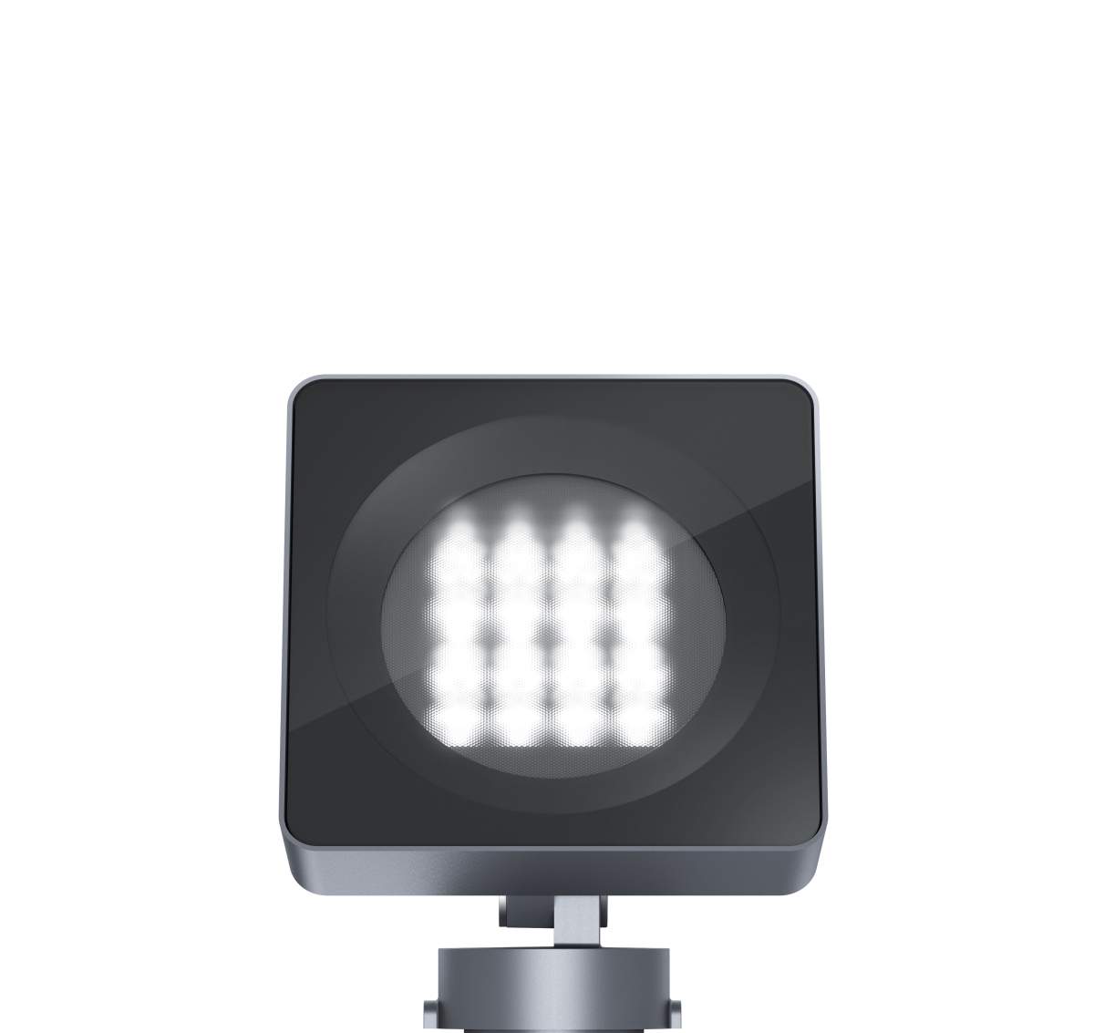 Lightscan IP65 Surf Mtd Floodlight With Mounting Plate Oval Flood Beam 96W LED 3000K ECG Graphit M