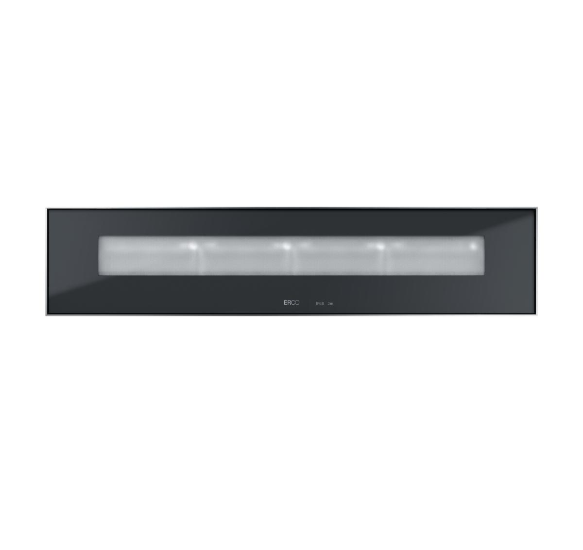 Site IP68 In-ground Luminaire Grazing Light Wallwasher 24W LED 3000K Trailing-edge Dimmable Covered Trim Stainless Steel