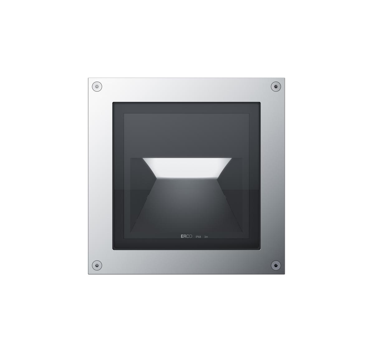Tesis IP68 Square In-ground Wallwasher 32W LED 3000K Trailing-edge Dimmable Stainless Steel Covered Trim