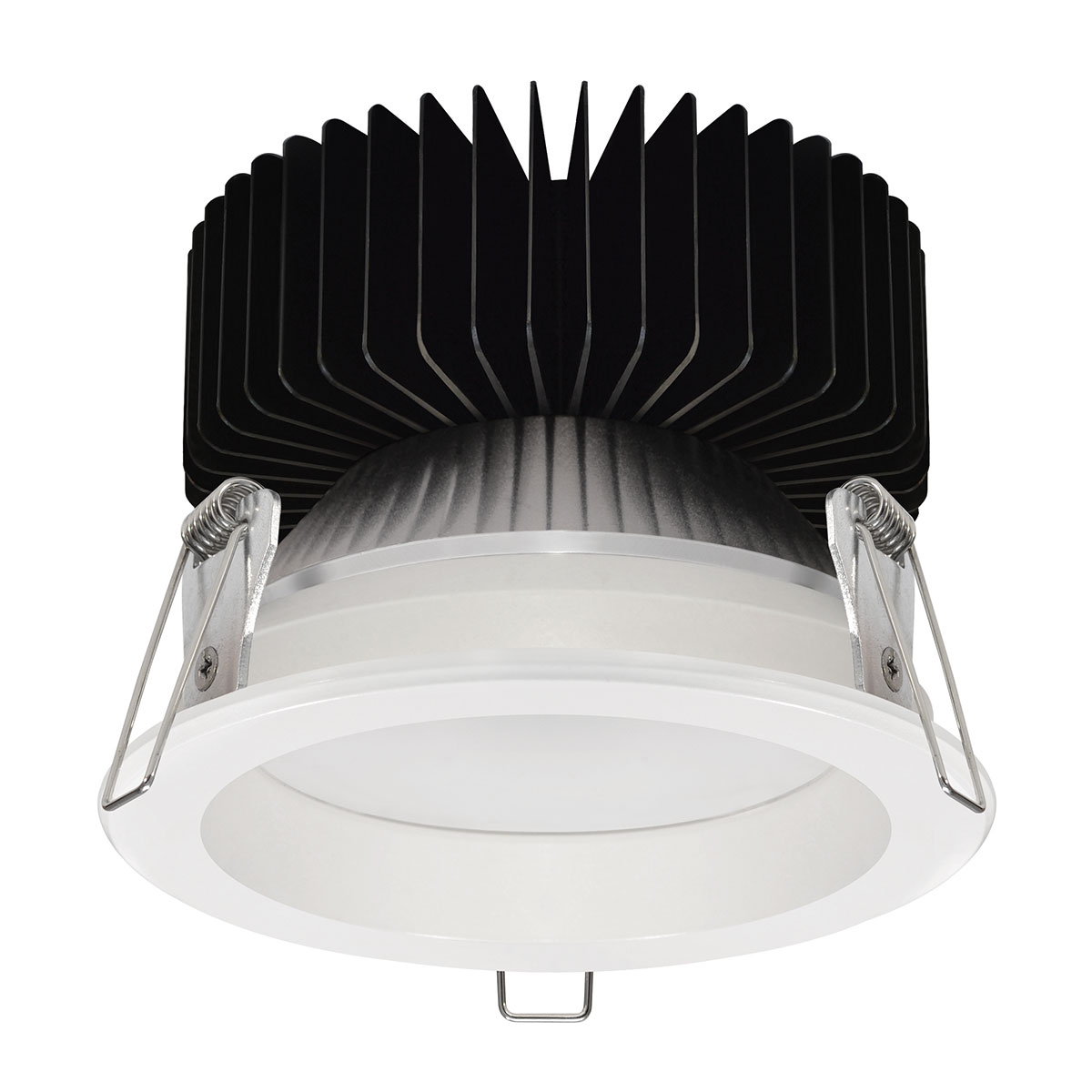 Kopa 12W Fixed Round IP65 Rated 80° Degree Reflector Black